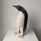 Handmade in Britain clay penguins from crafter Louise O'Connor.