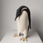 Handmade in Britain clay penguins from crafter Louise O'Connor.