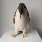 Handmade in Britain clay penguins from crafter Louise O'Connor.