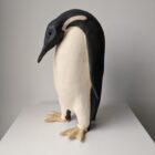 Handmade in Britain clay penguins from crafter Louise O'Connor.