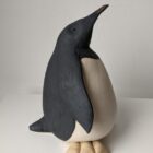 Handmade in Britain clay penguins from crafter Louise O'Connor.