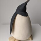 Handmade in Britain clay penguins from crafter Louise O'Connor.