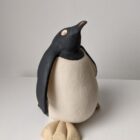 Handmade in Britain clay penguins from crafter Louise O'Connor.
