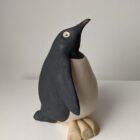 Handmade in Britain clay penguins from crafter Louise O'Connor.