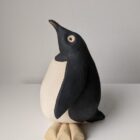 Handmade in Britain clay penguins from crafter Louise O'Connor.