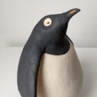 Handmade in Britain clay penguins from crafter Louise O'Connor.