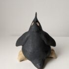Handmade in Britain clay penguins from crafter Louise O'Connor.