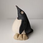 Handmade in Britain clay penguins from crafter Louise O'Connor.