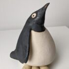 Handmade in Britain clay penguins from crafter Louise O'Connor.