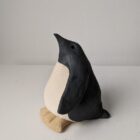 Handmade in Britain clay penguins from crafter Louise O'Connor.
