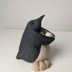 Handmade in Britain clay penguins from crafter Louise O'Connor.