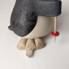 Handmade in Britain clay penguins from crafter Louise O'Connor.