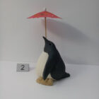 Handmade in Britain clay penguins from crafter Louise O'Connor.