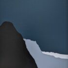 modern stylish contemporary lake district art original acrylic painting of catbells by derwentwater