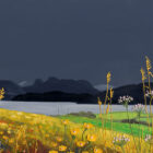 Lake District art framed print Autumn Fields by local artist Jeff Sudders.