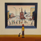 Original Acrylic Painting by Chris Chapman in the style of L.S. Lowry. 