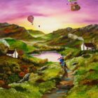 An original painting by Caroline Deighton