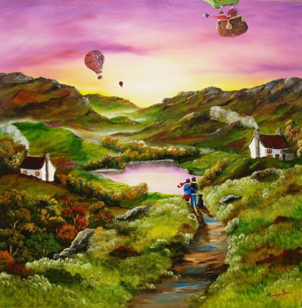 An original painting by Caroline Deighton