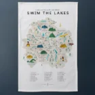 Swim the lakes tea towel by Oldfield design co created in Cumbria.