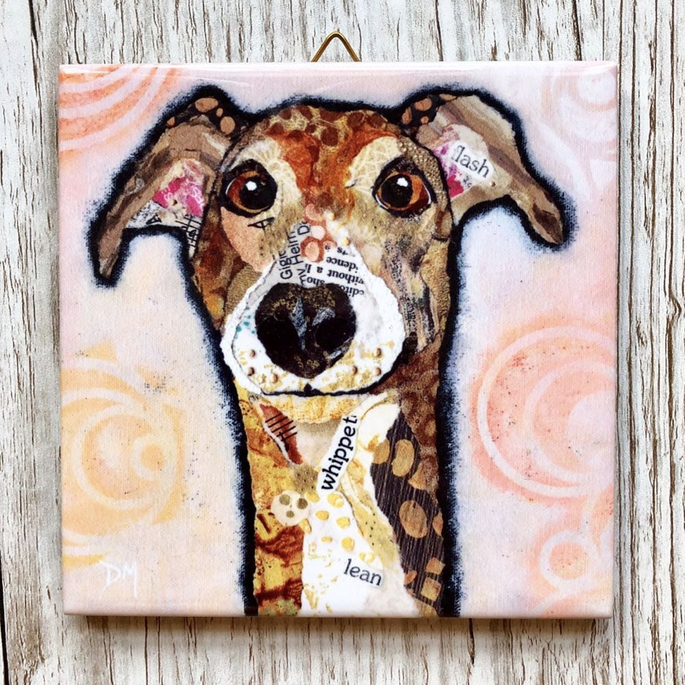 Flash Wall Tile by Dawn Maciocia Handmade wall tile by artist Dawn Maciocia