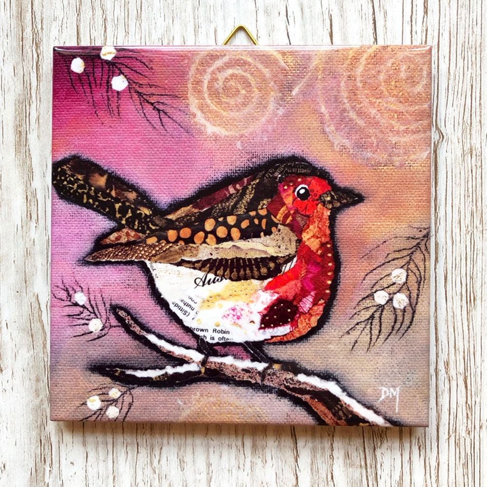 Handmade wall tile by artist Dawn Maciocia
