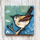 Handmade wall tile by artist Dawn Maciocia