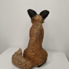 Ceramic Fox sculpture handmade by Gin Durham