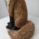 Ceramic Fox sculpture handmade by Gin Durham