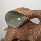 Ceramic Hare sculpture handmade by Gin Durham