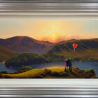 lake district art by david renshaw Sweet Memories Haweswater. of Haweswater Reservoir with Harter Fell - The Rigg Riggindale Rough Crag and High Street.