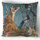 Handmade cushion by artist Dawn Maciocia