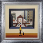 Limited Edition Giclée Print on Canvas by Chris Chapman in the style of L.S. Lowryish The Workers