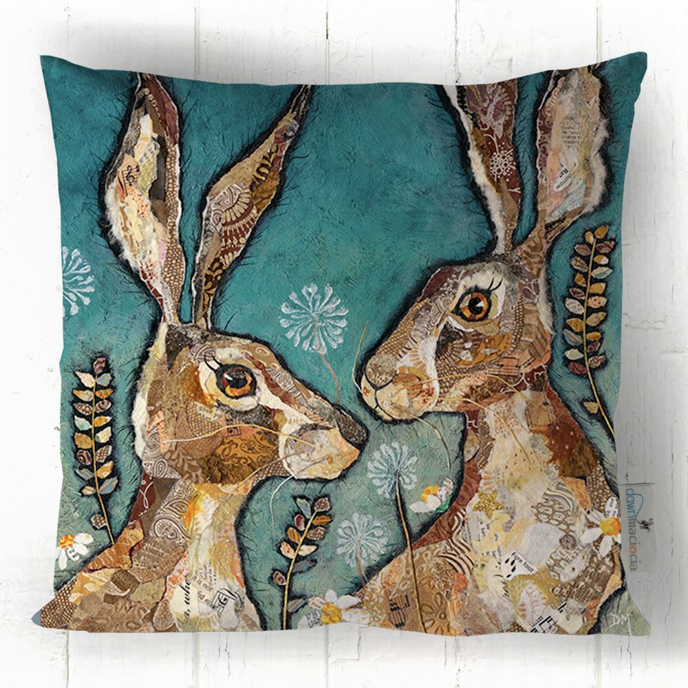 Handmade cushion by artist Dawn Maciocia