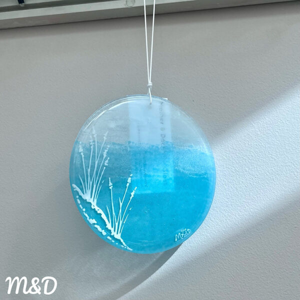 Suncatcher by Mother and Daughter glass. Handmade in Britain.