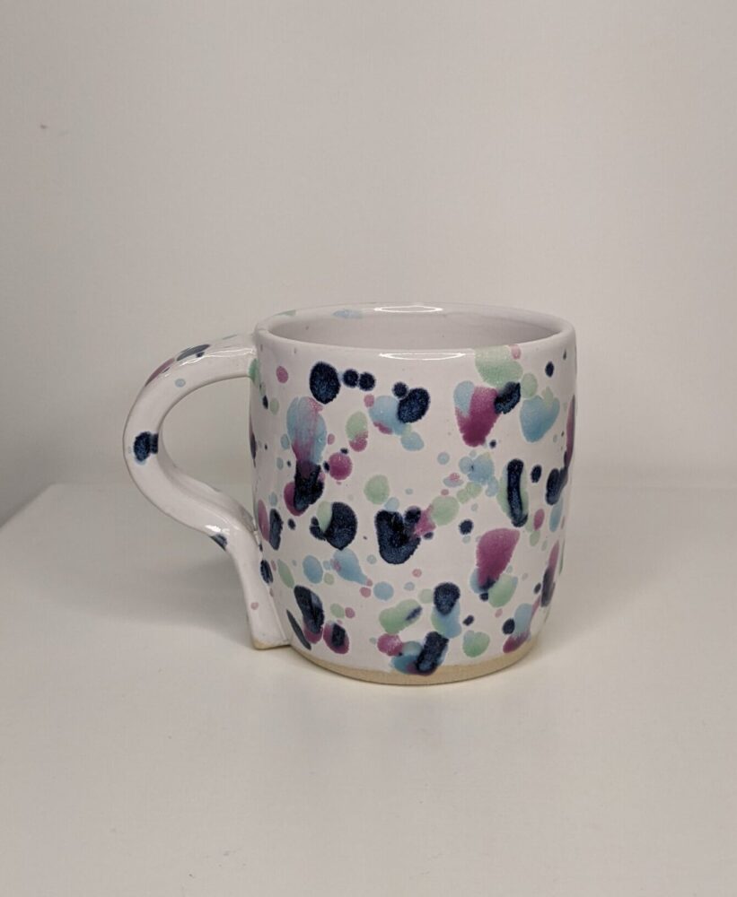 Sweet Pea Mug Handmade in Britain by Ella Fletcher