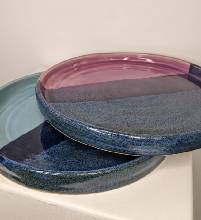 Landscape Tray Dish Handmade in Britain by Ella Fletcher