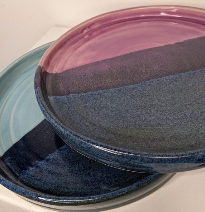 Landscape Tray Dish Handmade in Britain by Ella Fletcher