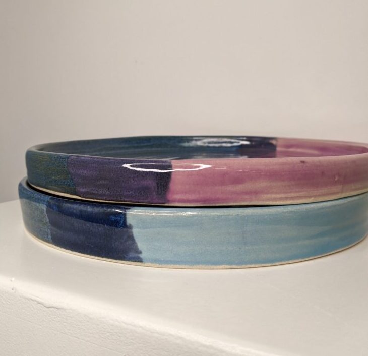 Landscape Tray Dish Handmade in Britain by Ella Fletcher
