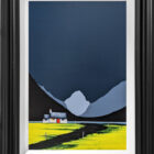 Lake District art by Jay Nottingham. A contemporary acrylic painting of Great Gable & Yewbarrow over Wastwater.