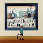 lake district art original painting by chris chapman in the style of l s lowry.