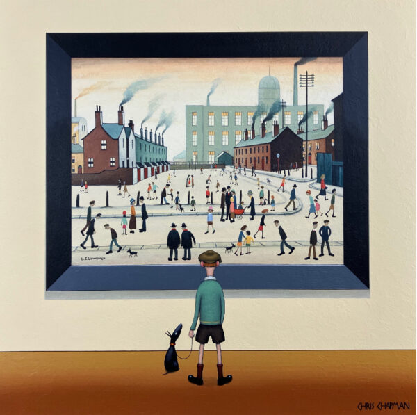 lake district art original painting by chris chapman in the style of l s lowry.