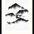 lake district art limited edition signed print by local artist daniel cooper of haystacks red pike high crag high stile from buttermere in bold charcoal line