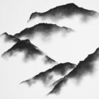 lake district art limited edition signed print by local artist daniel cooper of sca fell and scafell pike seen from wastwater wasdale head in bold charcoal line