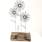 Handmade wire and driftwood sculpture by crafters Wild Grey Art