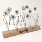 Handmade wire and driftwood sculpture by crafters Wild Grey Art