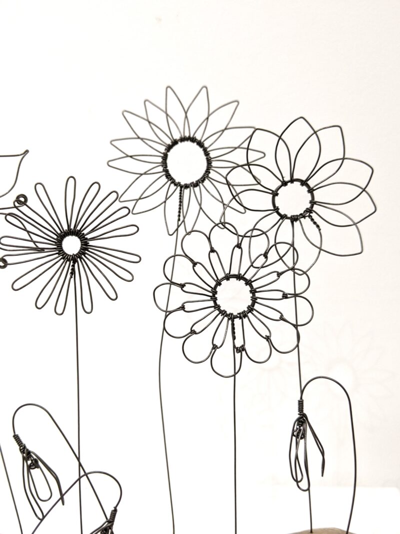 Flowers on Waxed Driftwood - SOLD | Cook House Gallery - Lake