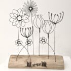 Handmade wire and driftwood sculpture by crafters Wild Grey Art