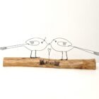 Handmade wire and driftwood sculpture by crafters Wild Grey Art