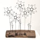 Handmade wire and driftwood sculpture by crafters Wild Grey Art