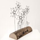 Handmade wire and driftwood sculpture by crafters Wild Grey Art